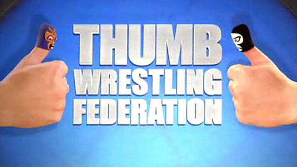Logo for Thumb Wrestling Federation - Bios, Gags and Trash Talk - Bios - Wasabi