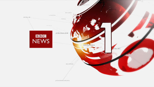 Logo for BBC News at One - 09/08/2008