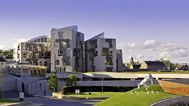 logo for Scottish Parliament - The Tenth Anniversary