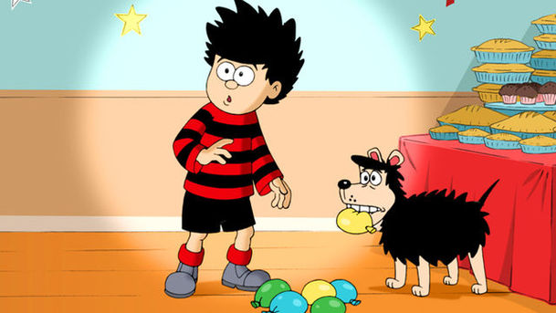 Logo for Dennis & Gnasher - Gnasher in Nappies