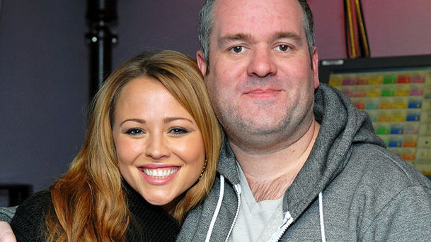 Logo for The Chris Moyles Show - Monday - with Kimberley from Girls Aloud and JLS drop by