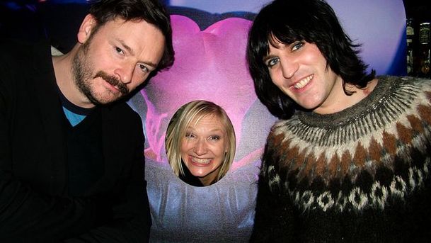 logo for Jo Whiley - Michael Sheen and Mighty Boosh