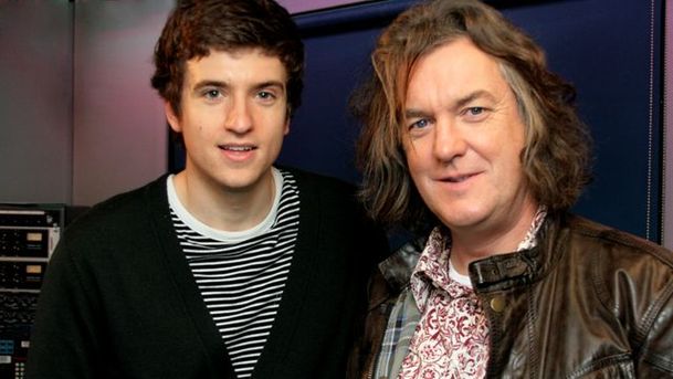 logo for Greg James - Tues 22nd Dec - James May pops in to talk about toys and large scale Scaletrix