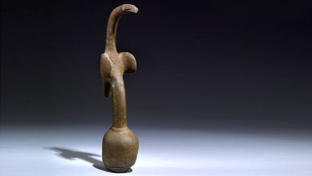 Logo for A History of the World in 100 Objects - After the Ice Age: Food and Sex (9000 - 3500 BC) - Bird-shaped Pestle