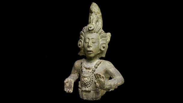 logo for A History of the World in 100 Objects - After the Ice Age: Food and Sex (9000 - 3500 BC) - Maya Maize God Statue