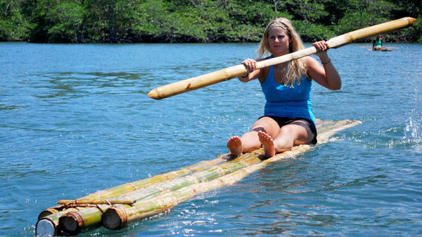 logo for Last Woman Standing - Coron Island - Bamboo Raft Racing