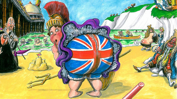 logo for Rude Britannia - A History Most Satirical, Bawdy, Lewd and Offensive
