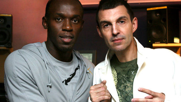 logo for Westwood - Usain Bolt in the studio