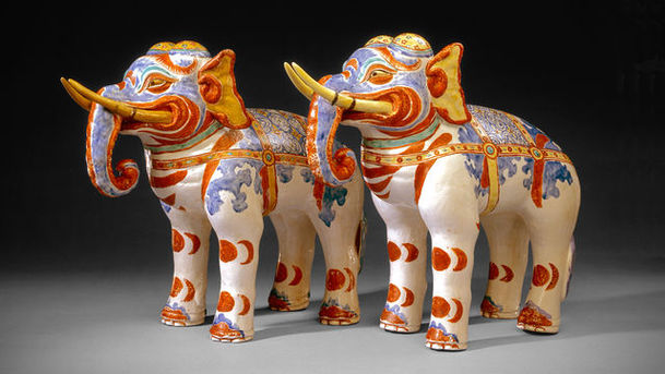 Logo for A History of the World in 100 Objects - The First Global Economy (1450 - 1600 AD) - Kakiemon elephants