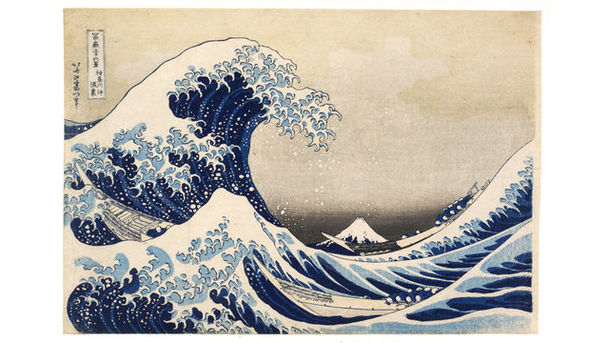 logo for A History of the World in 100 Objects - Mass Production, Mass Persuasion (1780 - 1914 AD) - Hokusai's The Great Wave