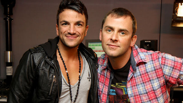 logo for Scott Mills - Friday - with Peter Andre