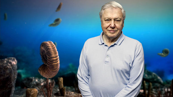logo for David Attenborough's First Life - Conquest