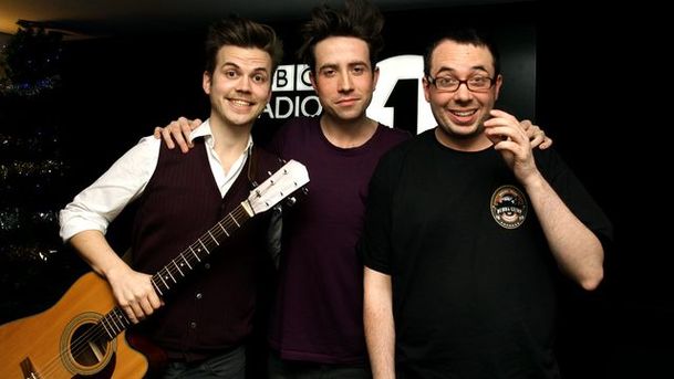 logo for Nick Grimshaw - Abandoman, Jamie Woon and Westwood does travel news for "Drive Time" BABY!