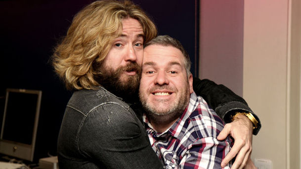 Logo for The Chris Moyles Show - Thursday - with Tina's song, DisasterMind & Justin Lee Collins