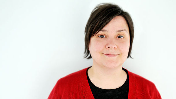 Logo for MacAulay and Co - Susan Calman sits in